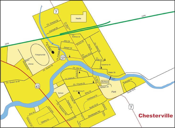 diagram of Chesterville