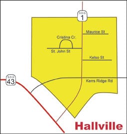 diagram of Hallville
