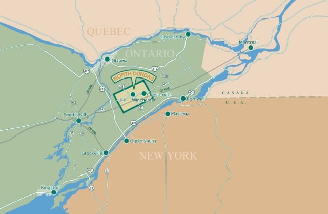 diagram of North Dundas Region