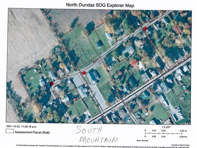 Map of where new stop signs were installed