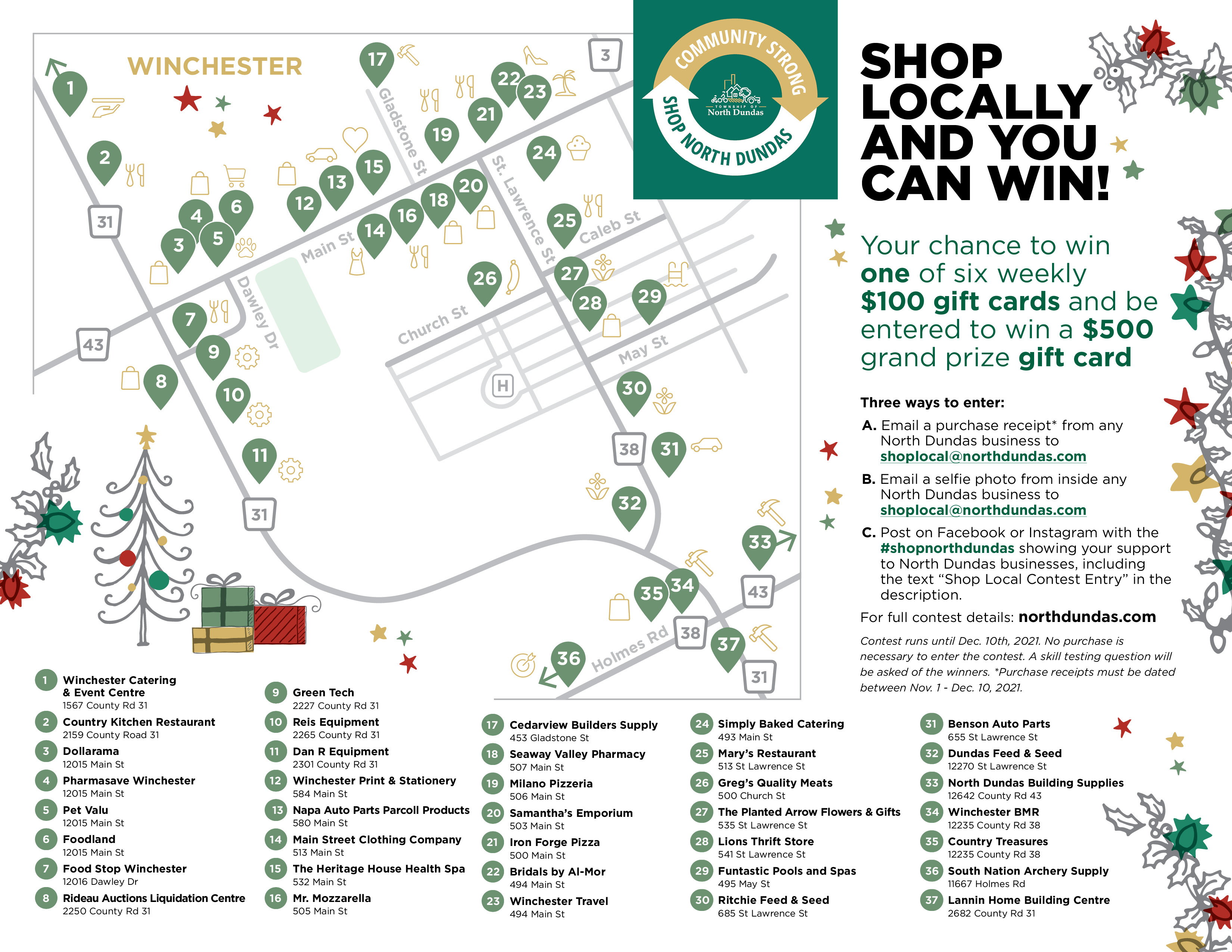 Shop Local Map Side A