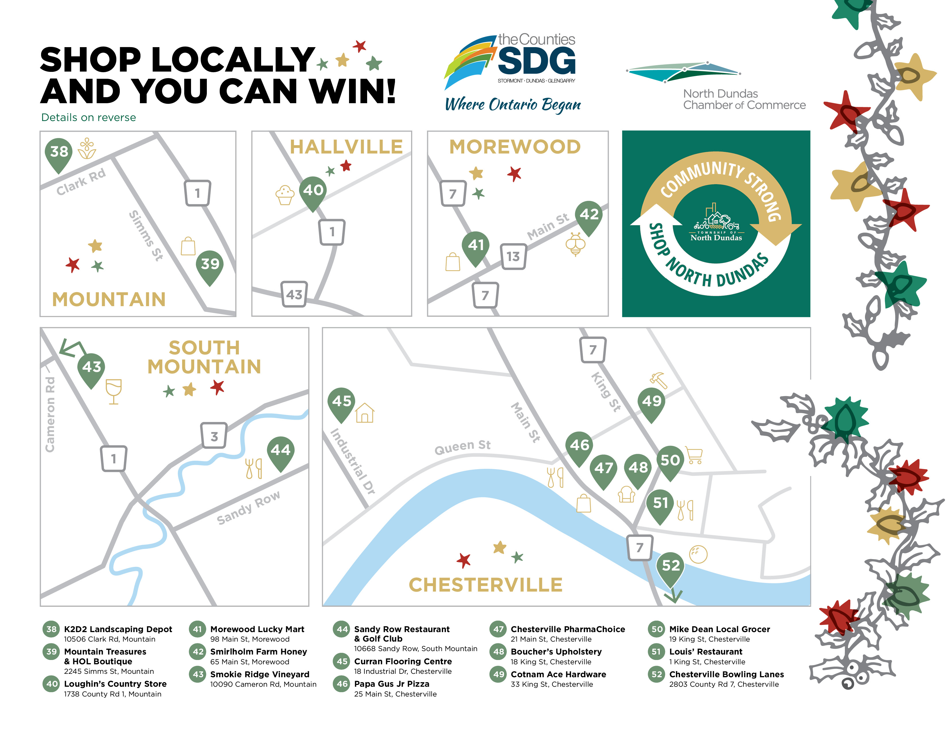 Shop Local Map Side B