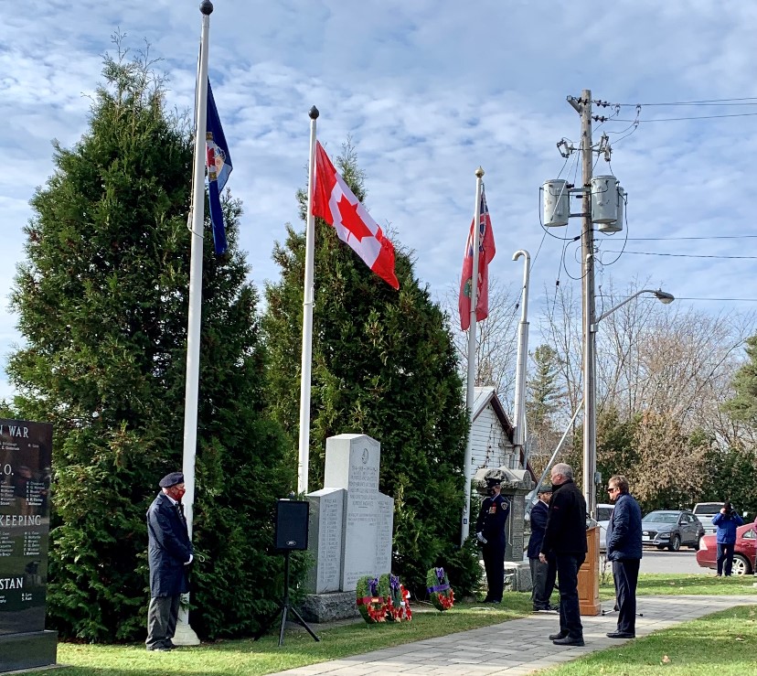 The laying of the wreaths in Chesterville