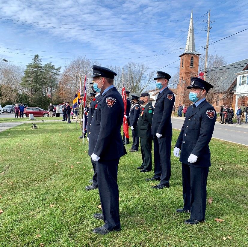 Standing guard on Remembrance Day in Chesterville