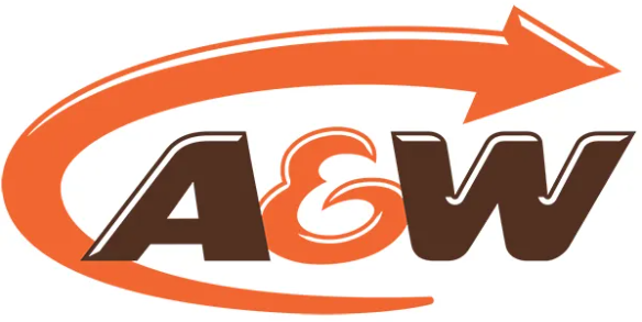 A&W Brown and Orange Logo