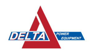 Delta Power Logo red/blue triangle white text