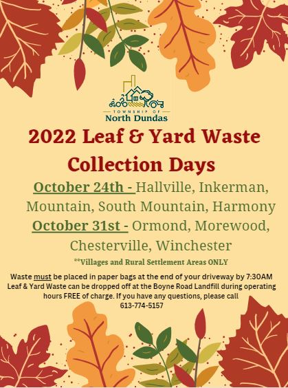 Leaf Waste Collection Poster