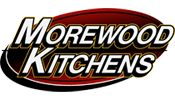 Morewood Kitchens red and white logo