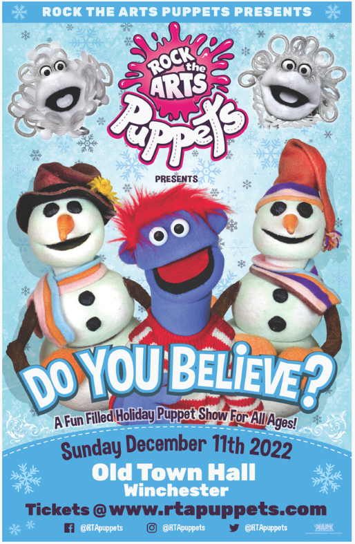 Rock The Arts Puppets show poster