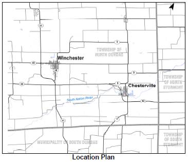 Location map of water EA