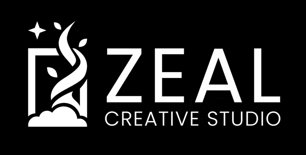 Zeal Creative black and white logo