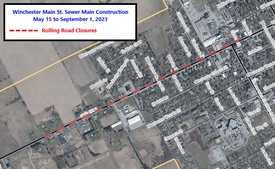 rolling main street lane closures