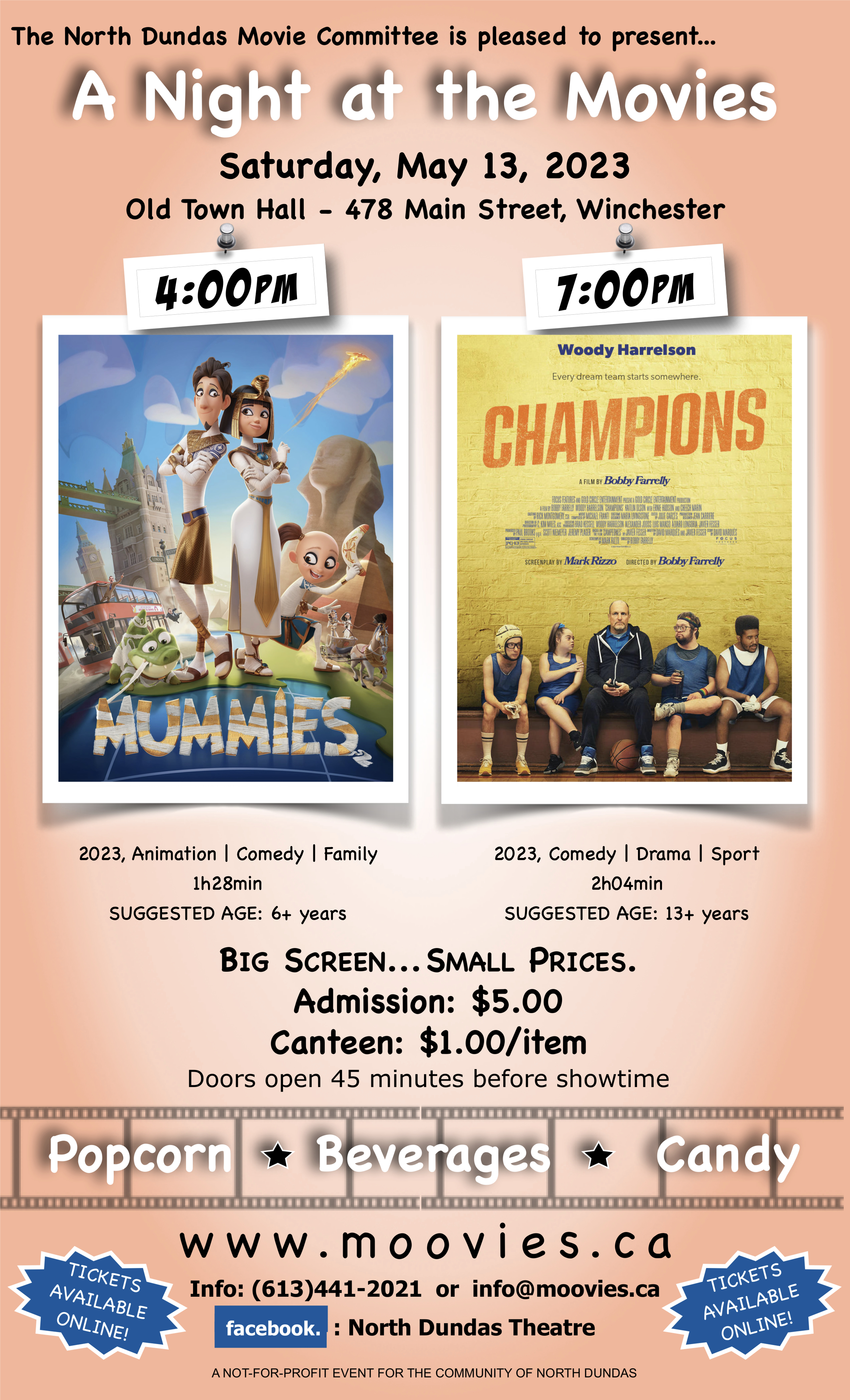 May 13 A Night at the Movies Poster