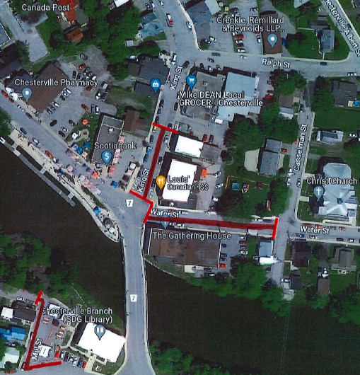 art on waterfront detailed road closure map