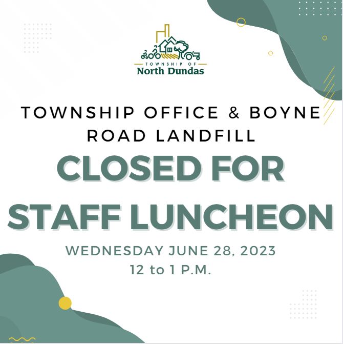 Staff Luncheon Closure Graphic
