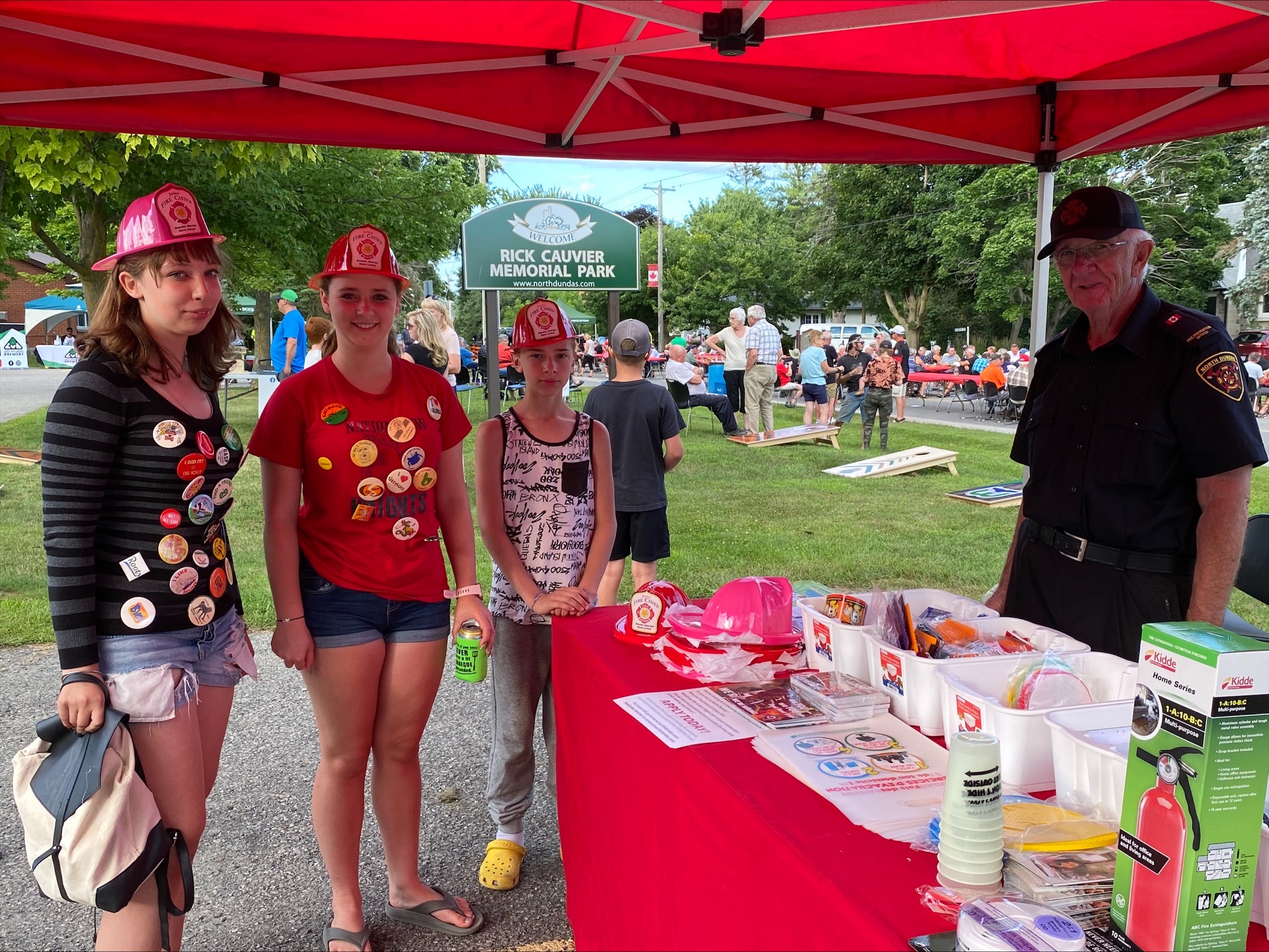 Fire department booth display