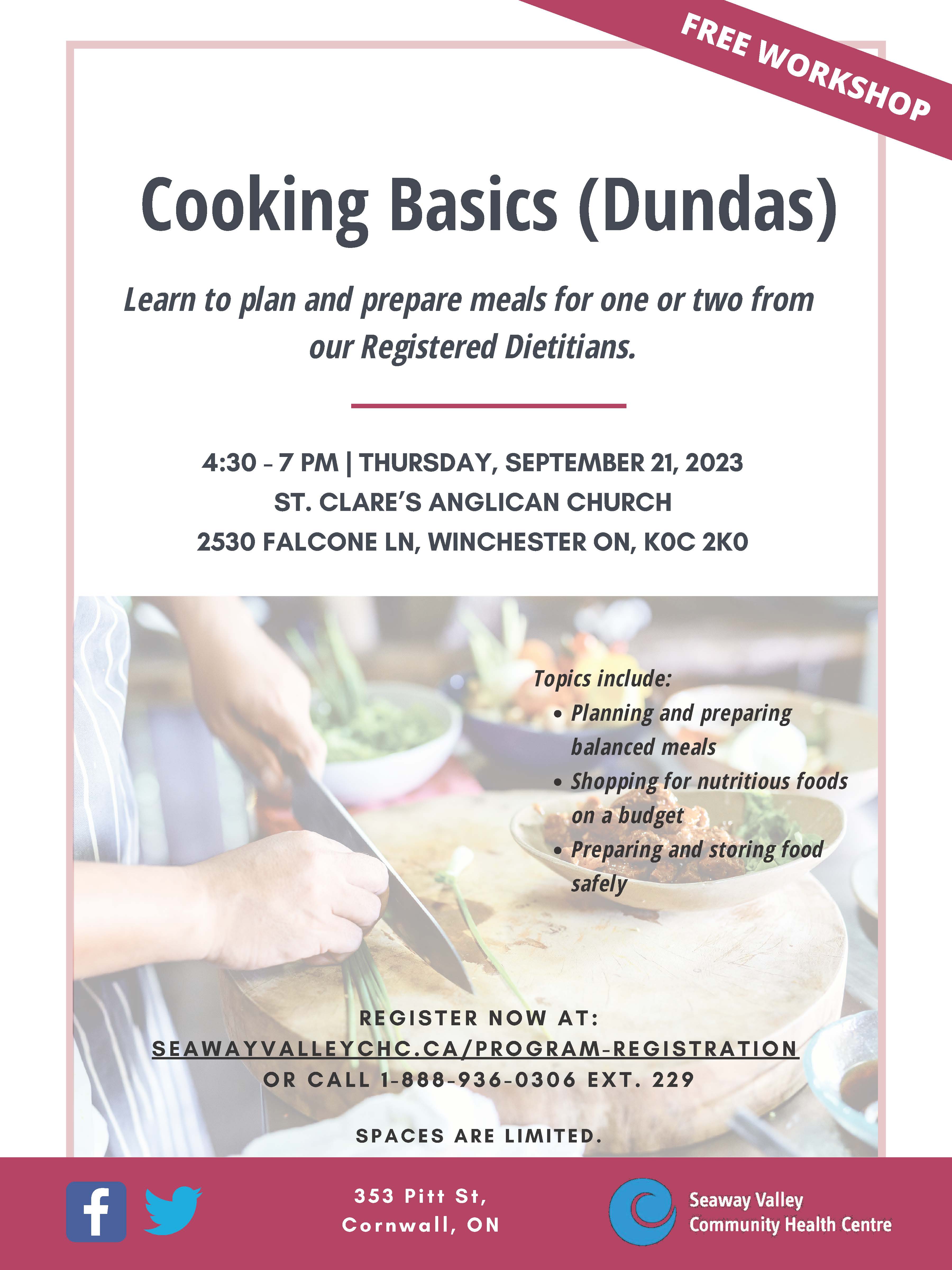 Cooking Basic event poster