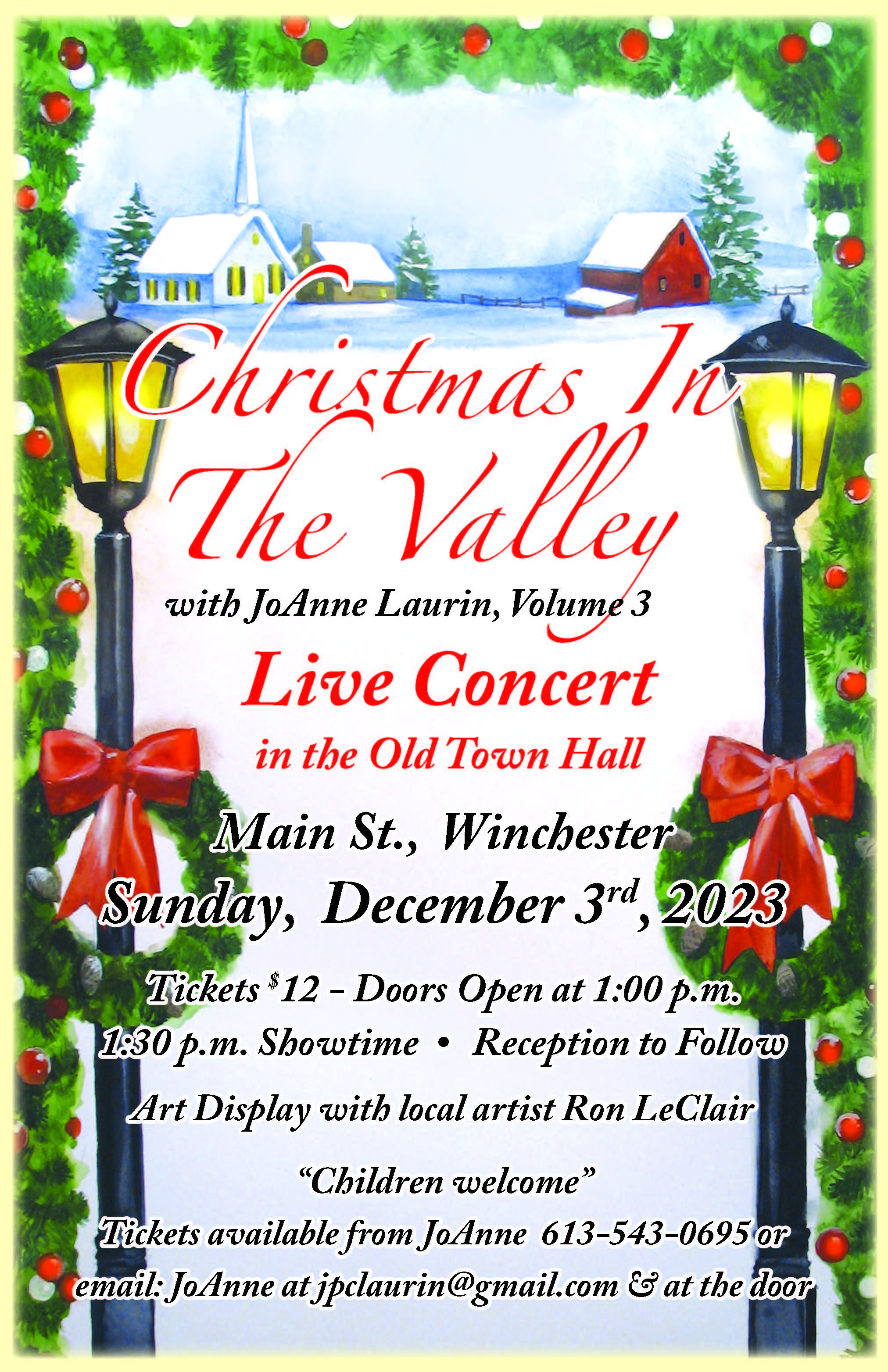 Christmas in the Valley Concert Poster