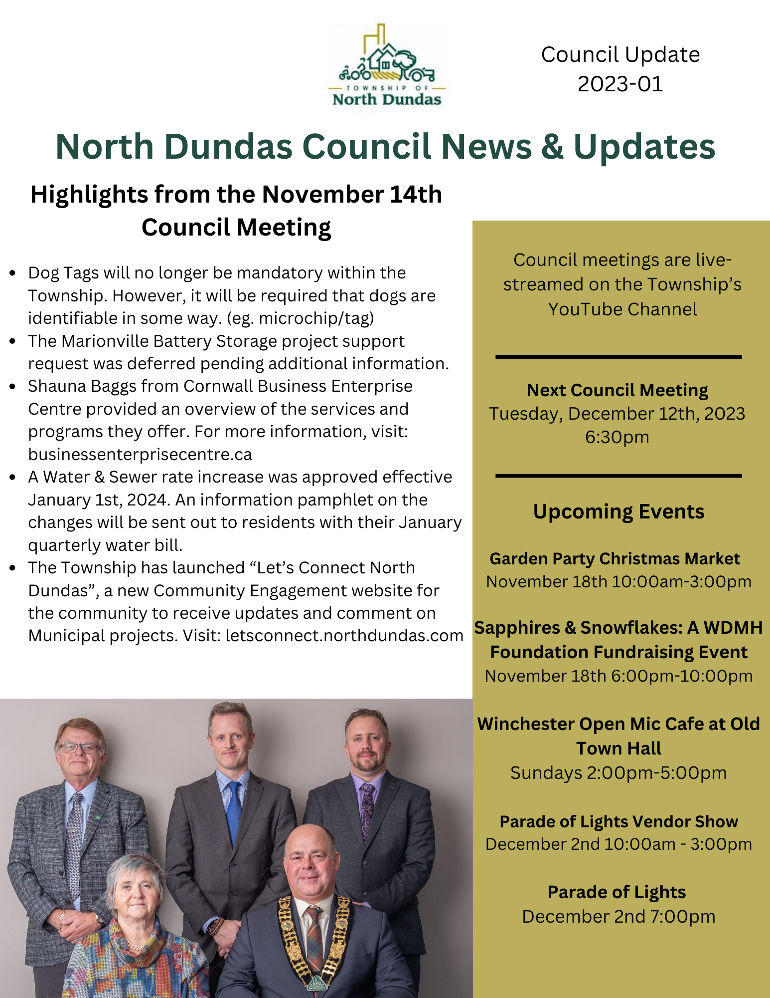 Nov.14th Council Newsletter