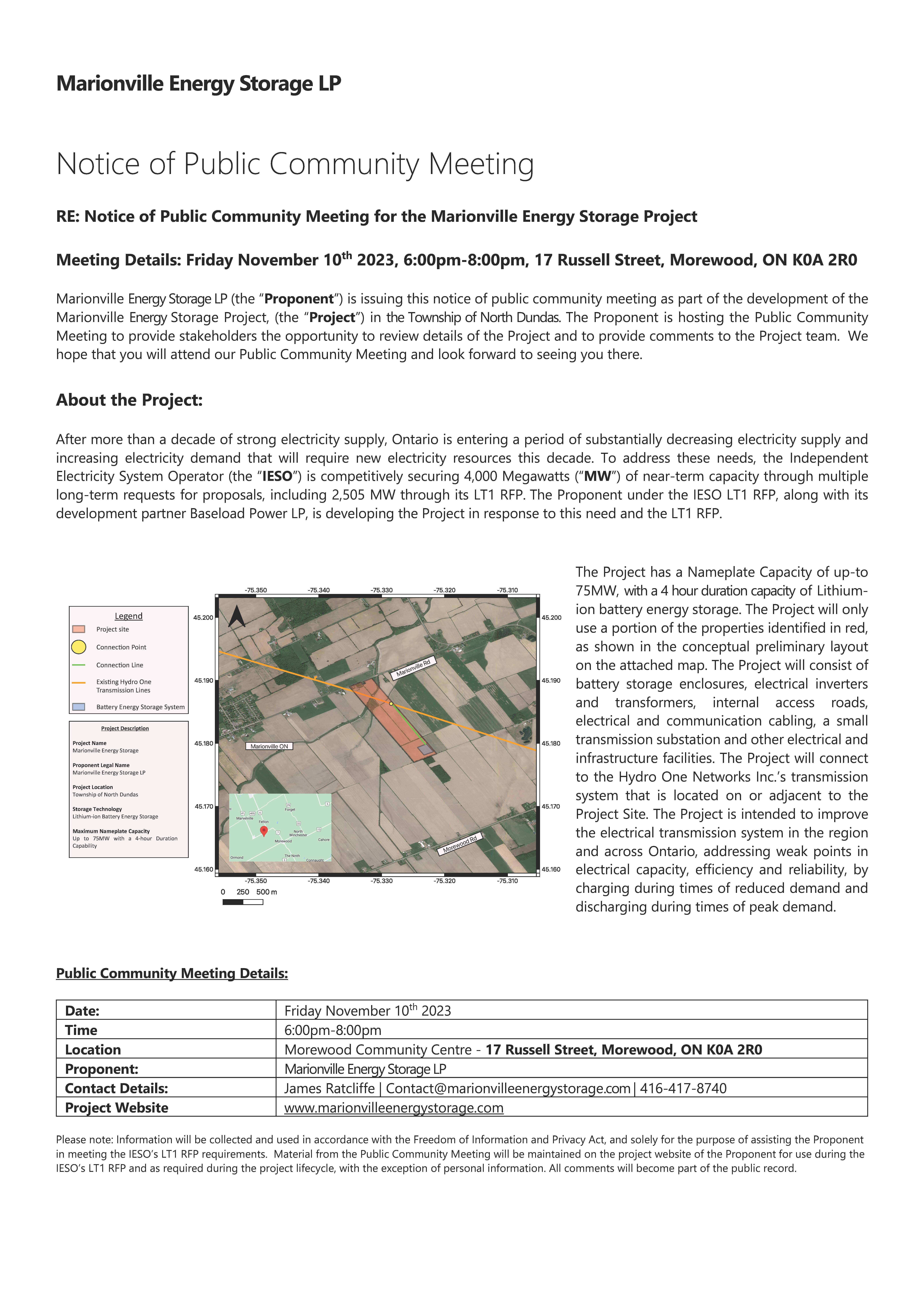 Battery Energy Storage Public Meeting