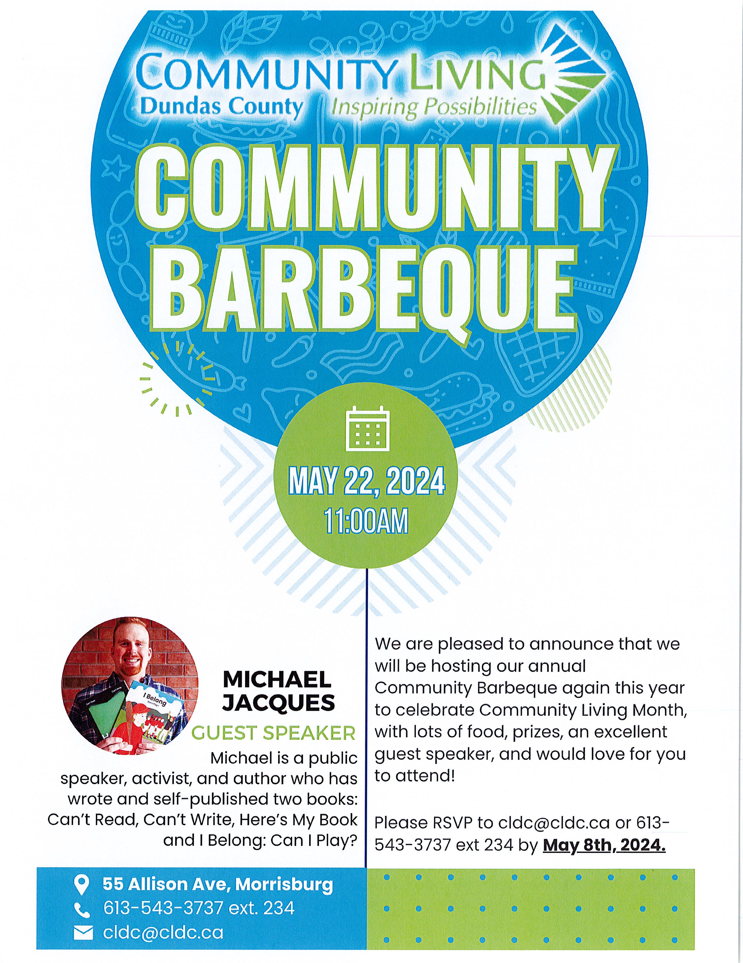 Community Living Barbeque Poster