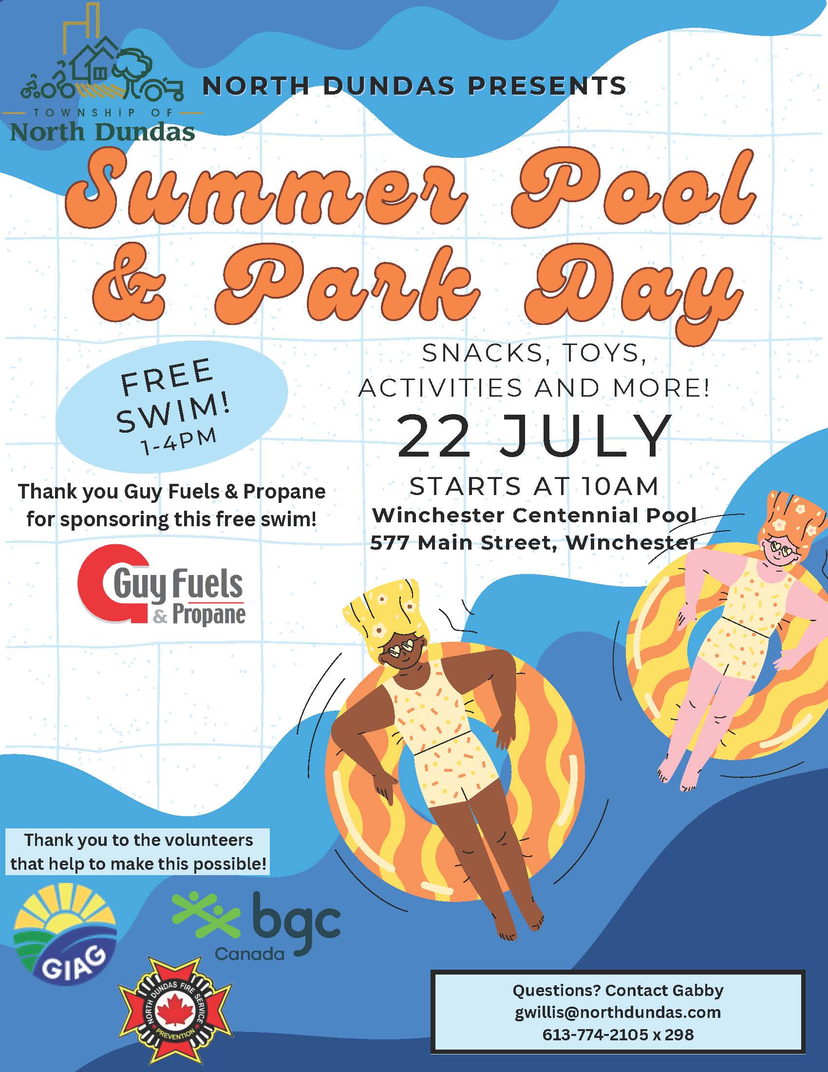 Pool and Park Days Poster