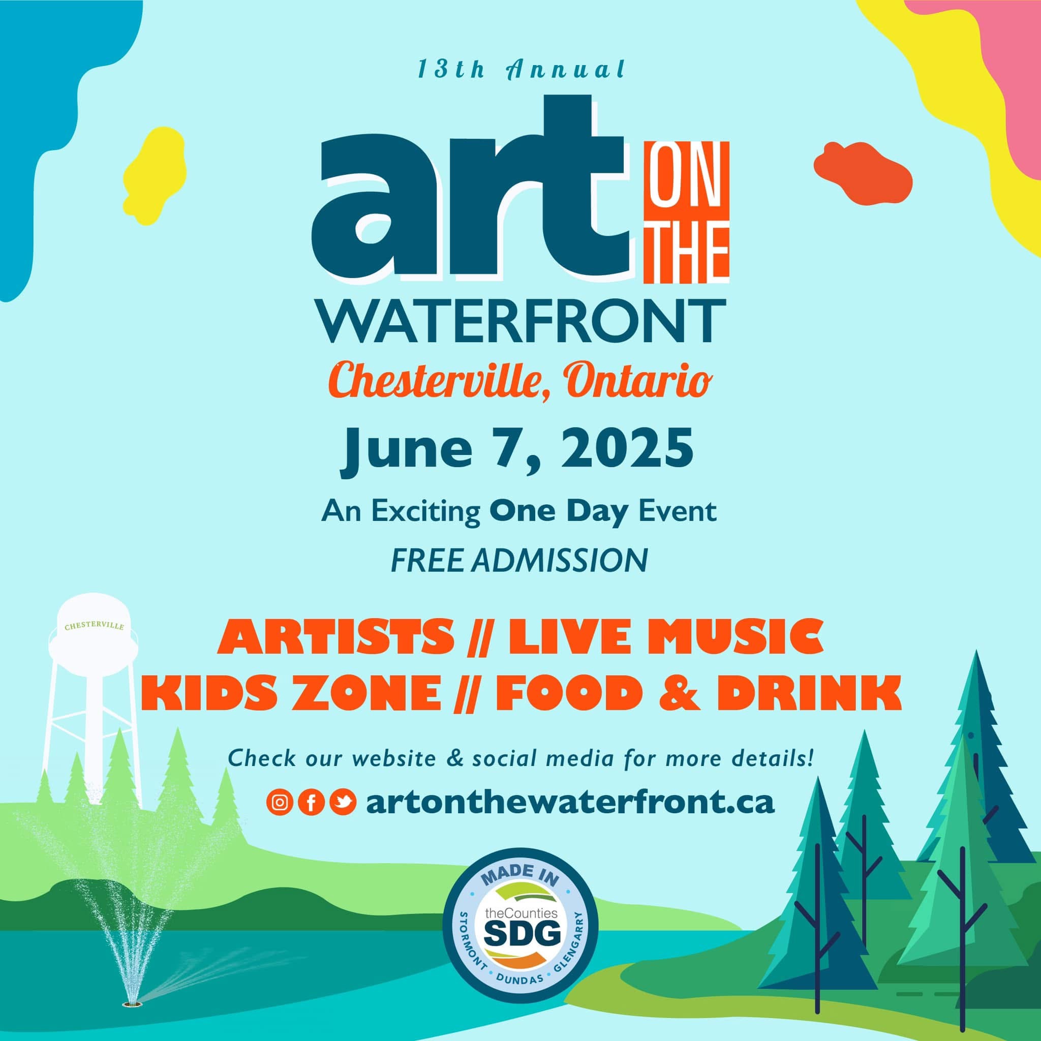 2025 Art on the Waterfront Poster