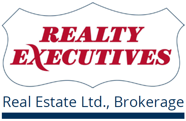 Red and blue Realty Executives logo