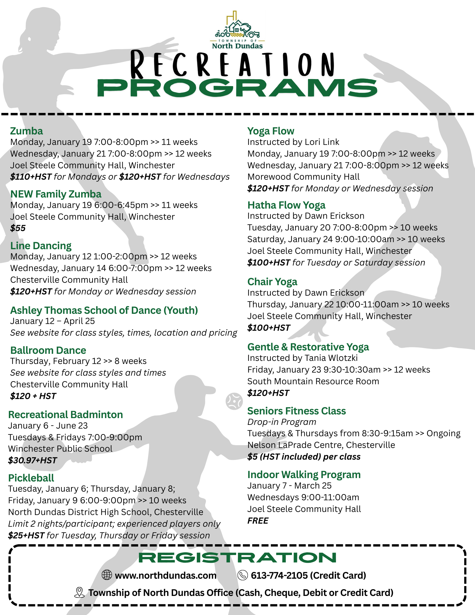 Winter 2026 Recreation Programs Revised