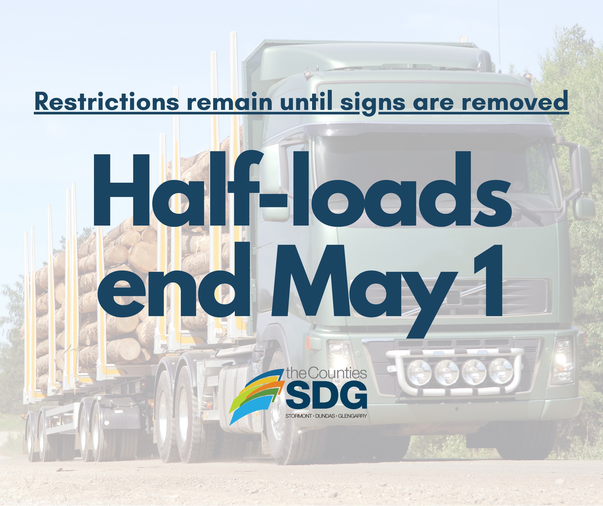 2026 Half-load restrictions end May 1st