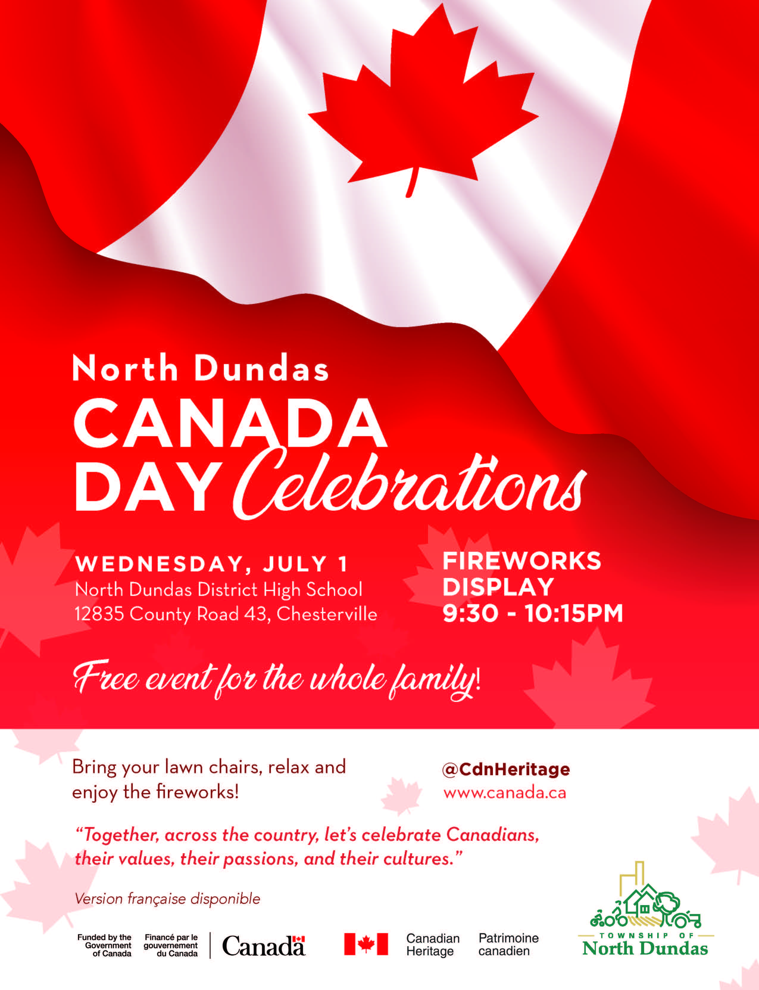 Flag Canada Day poster