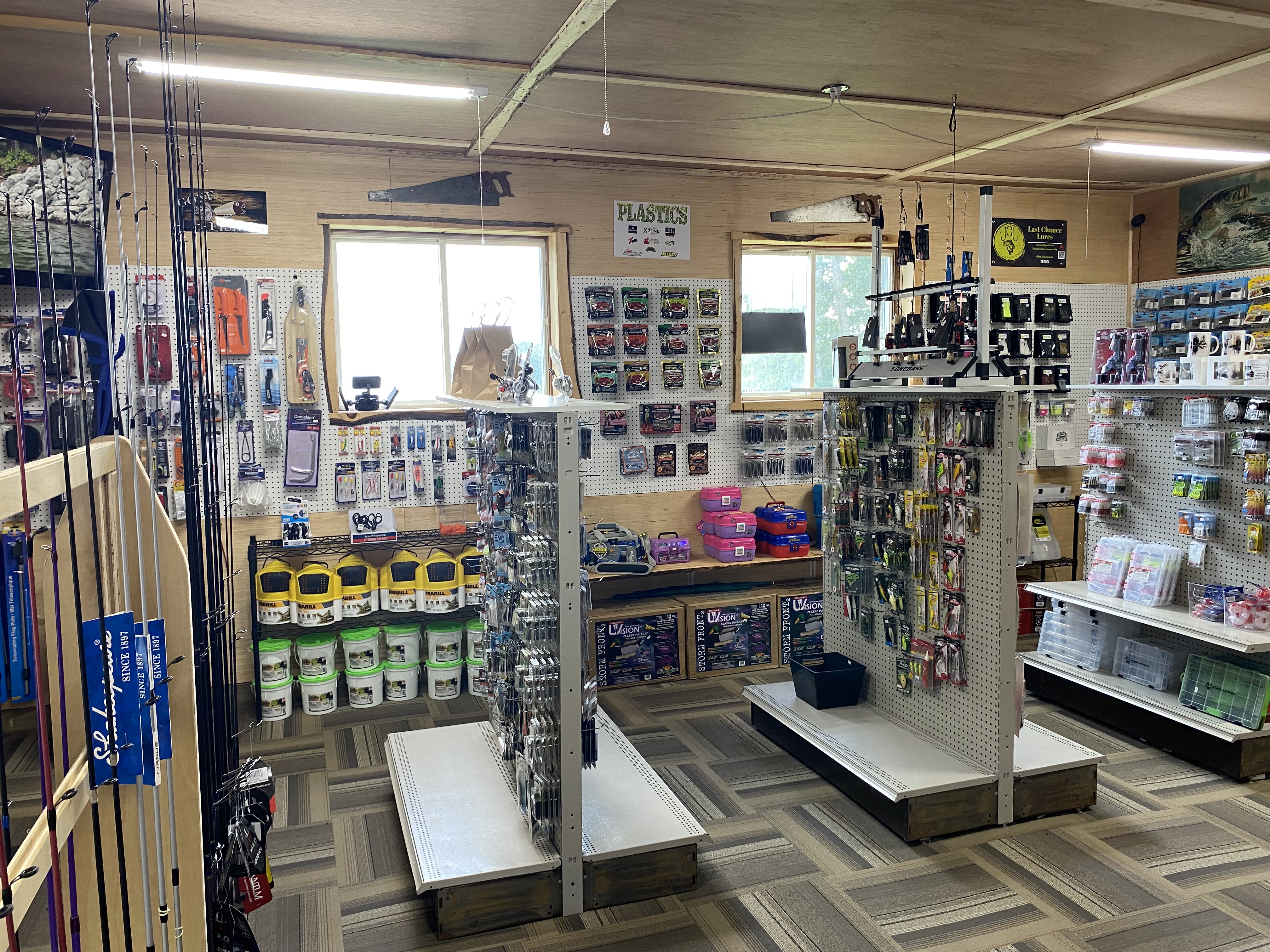 offgrid fishing store interior