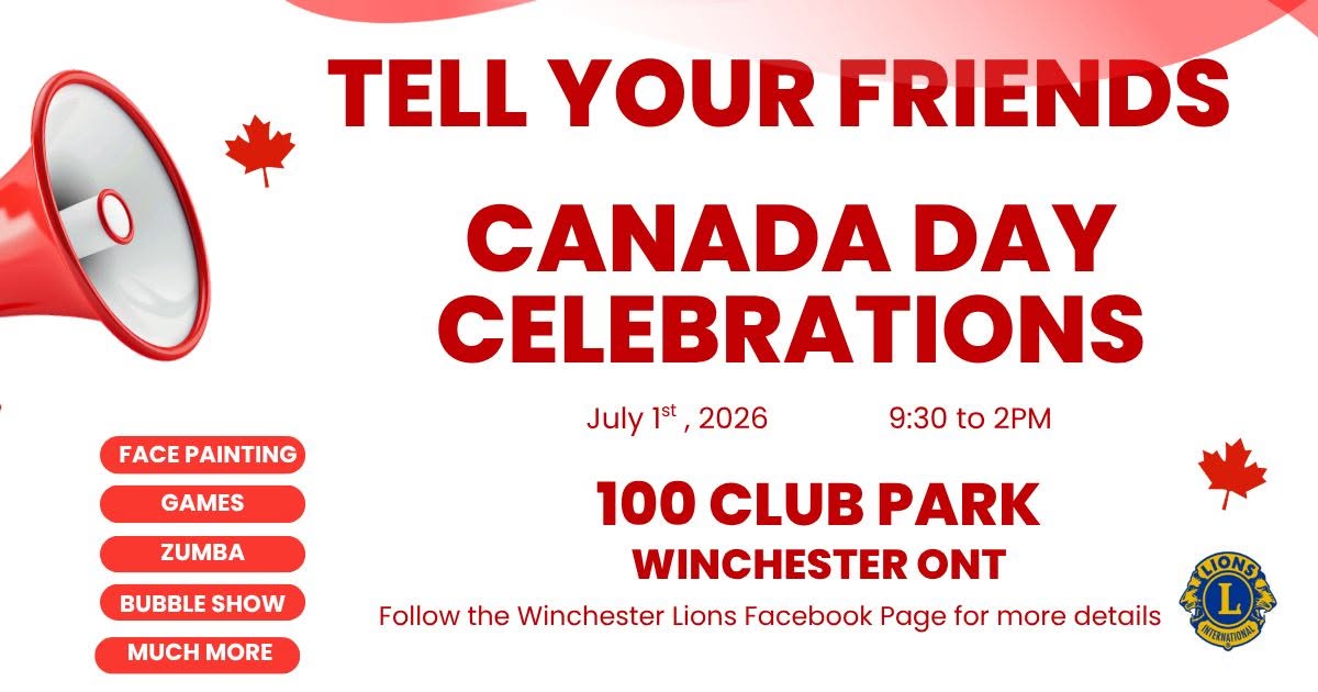 Red and white Canada Day Poster
