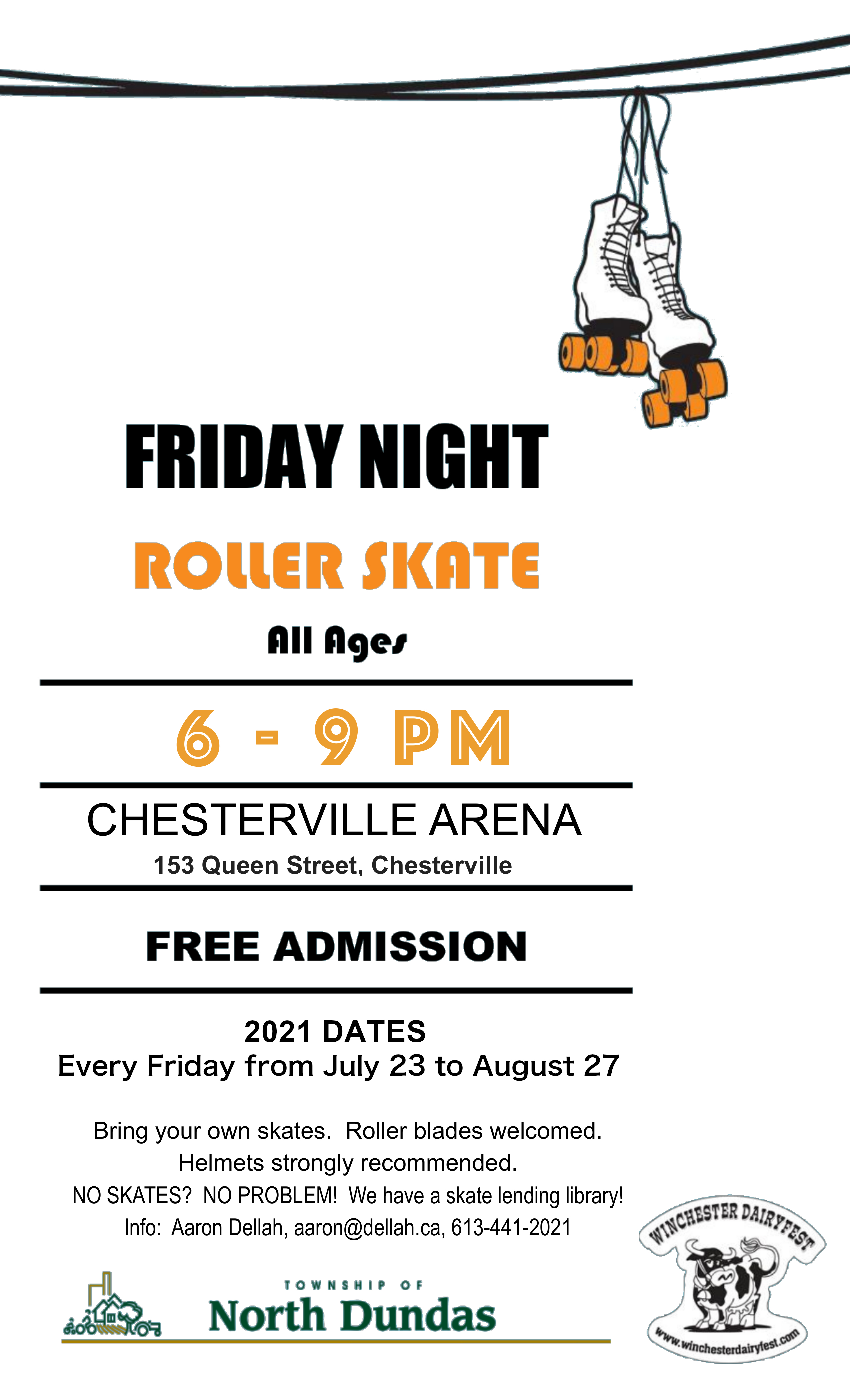 Roller Skating Poster Dated 2021