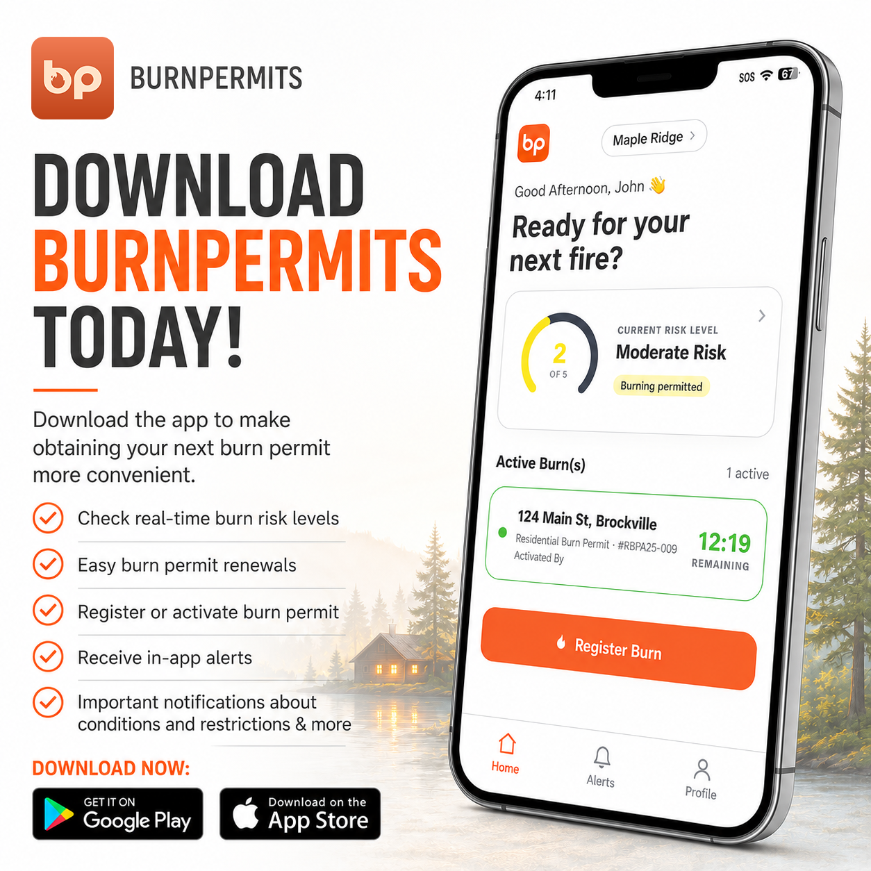 BurnPermits app detail