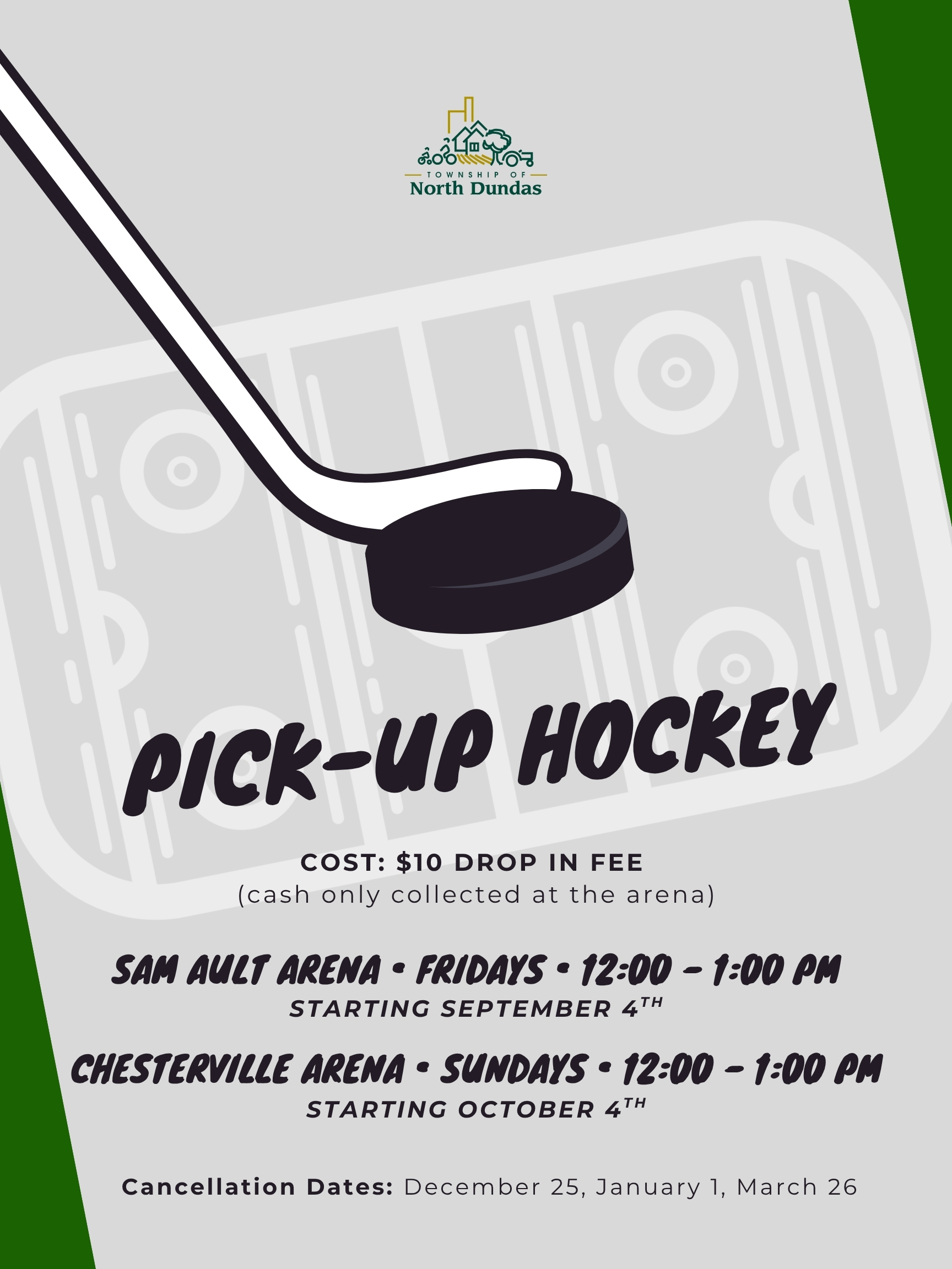 Pick Up Hockey Poster