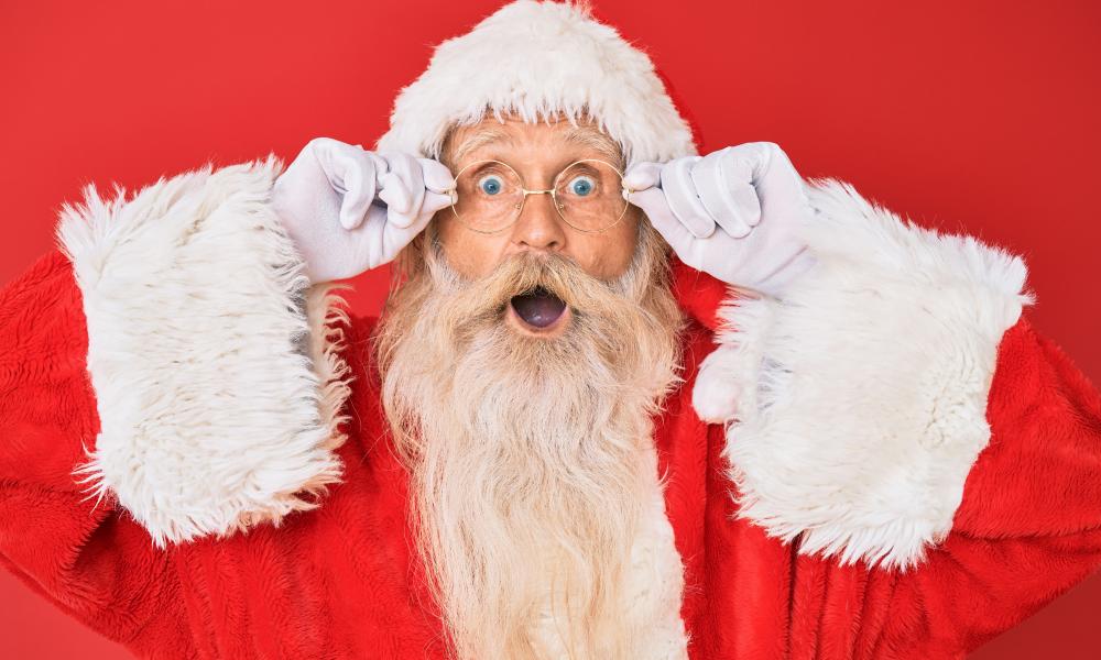 Santa shocked photo