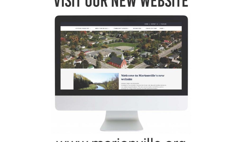 Poster promoting the new website