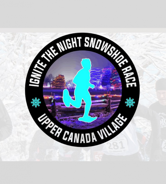 logo for the snowshoe race