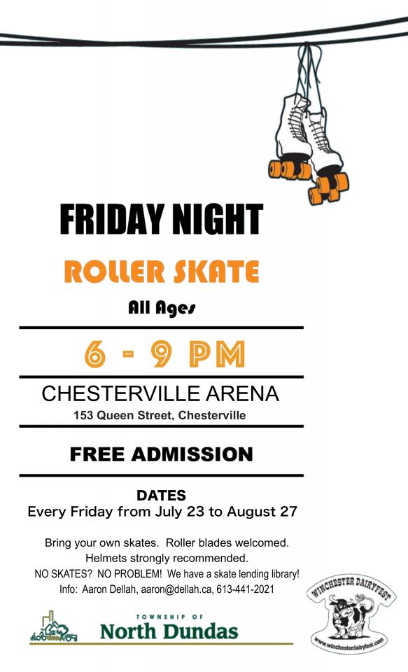 Friday Night Roller Skating Party Poster