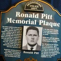 Ronald Pitt Memorial Plaque Image