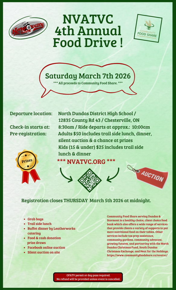 NVATVC Food Drive Poster