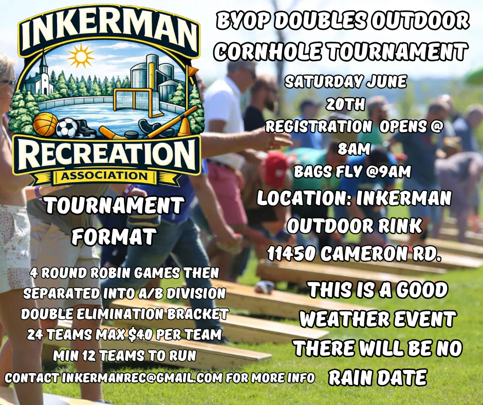 Inkerman Cornhole Tournament Poster
