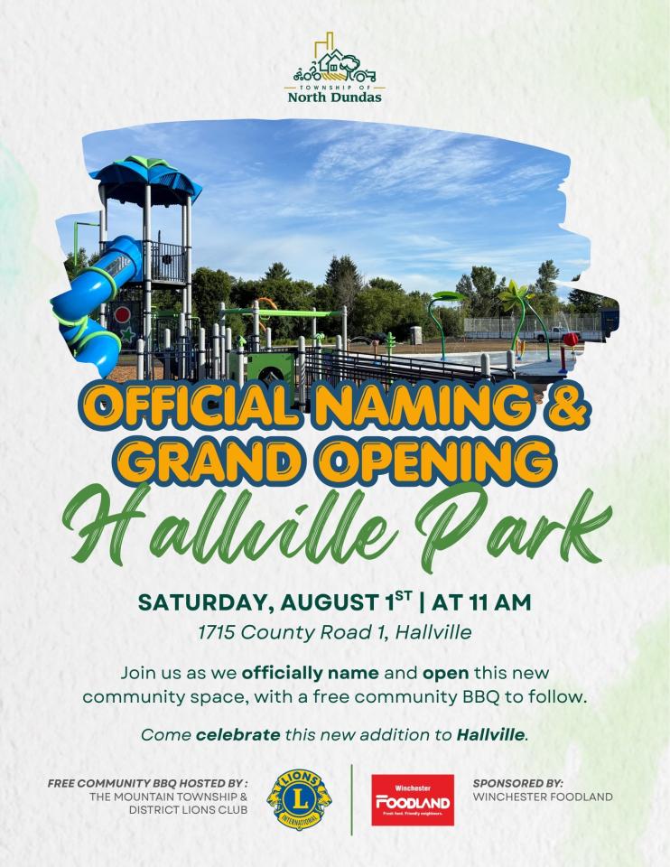 Official Naming and Grand Opening of Hallville Park