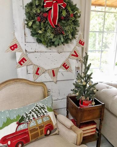 Christmas decor in house