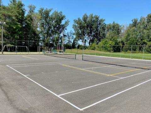 The pickleball courts in South Mountain.