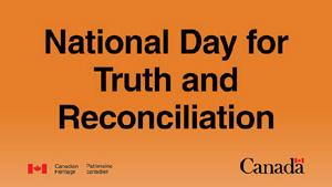 The National Day for Truth and Reconciliation poster.