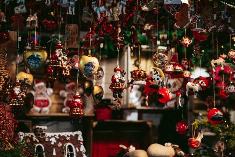 assorted christmas decorations