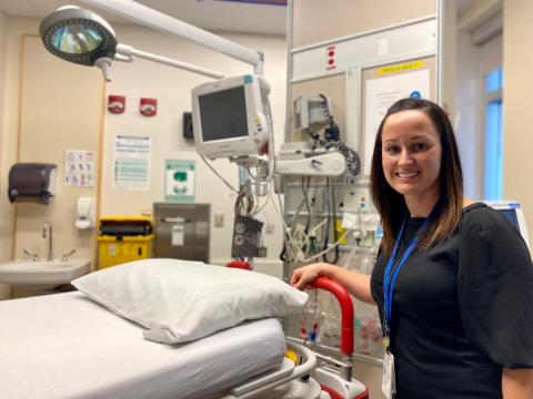 Pictured, Shannon Horsburgh, a Registered Nurse at Winchester District Memorial Hospital. 