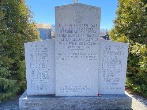 Chesterville Cenotaph